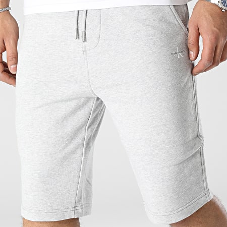 Calvin Klein - Pantaloncini da jogging con logo Micro Mono 2915 Grigio Heather