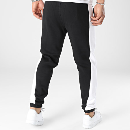 Calvin Klein - Pantalon Jogging Embroidery Logo Colorblock 3155 Noir Blanc