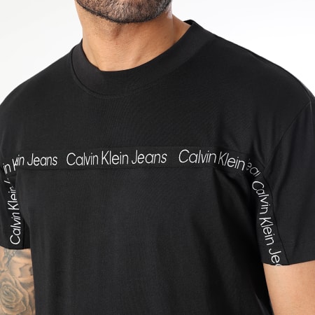 Calvin Klein - Tee Shirt Logo Tape 3253 Noir