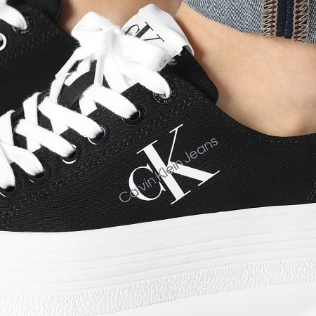 Calvin Klein - Donna Vulcanized Flatform Essential Mono 1030 Black Sneakers