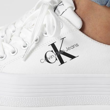 Calvin Klein - Donna Vulcanized Flatform Essential Mono 1030 Bianco Sneakers