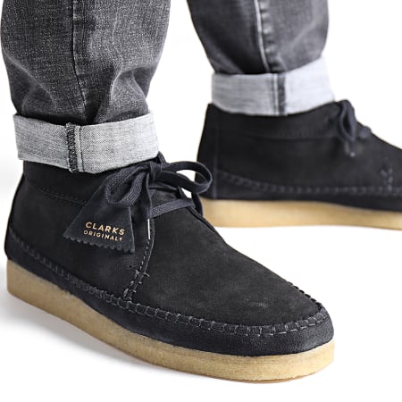 Clarks - Chaussures Weaver Boot Black Suede - Ryses