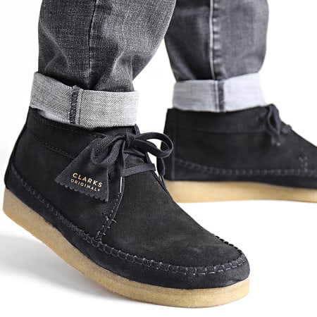 Clarks - Bota Weaver Zapatos de ante negro