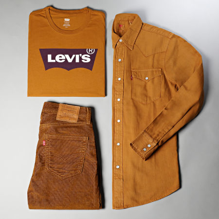 Levi's - Chemise Manches Longues Western Standard 85745 Camel