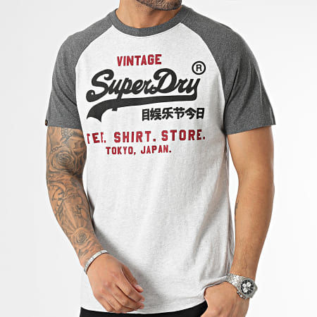 Superdry - Tee Shirt M1011621A Gris Chiné
