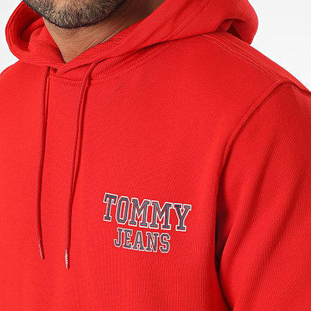 Tommy Jeans - Felpa con cappuccio grafica Entry 6365 Rosso