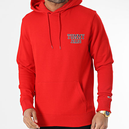 Tommy Jeans - Sudadera con capucha Entry Graphic 6365 Rojo
