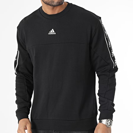 Adidas Sportswear - Sweat Crewneck A Bandes IC6809 Noir