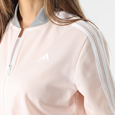 Adidas Sportswear - Tuta sportiva a 3 strisce da donna HR4912 Rosa Nero