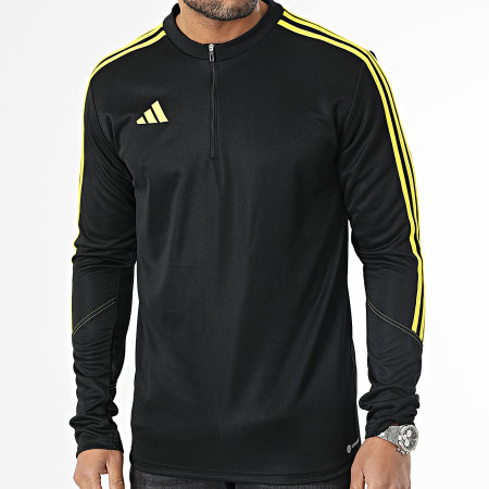 Adidas Sportswear - Maglietta a maniche lunghe con strisce Tiro 23 IC1579 Nero