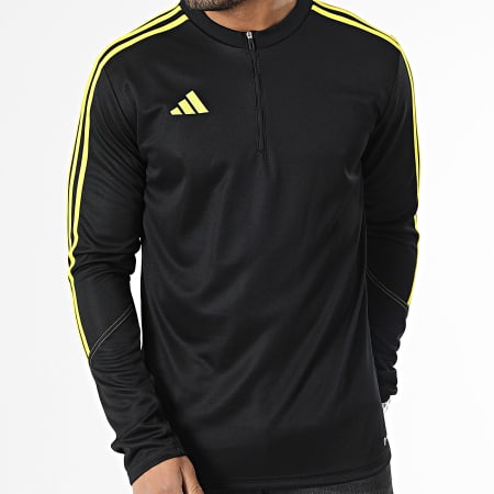 Adidas Sportswear - Maglietta a maniche lunghe con strisce Tiro 23 IC1579 Nero