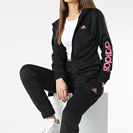 Adidas Sportswear - Tuta da ginnastica da donna IC3428 Nero