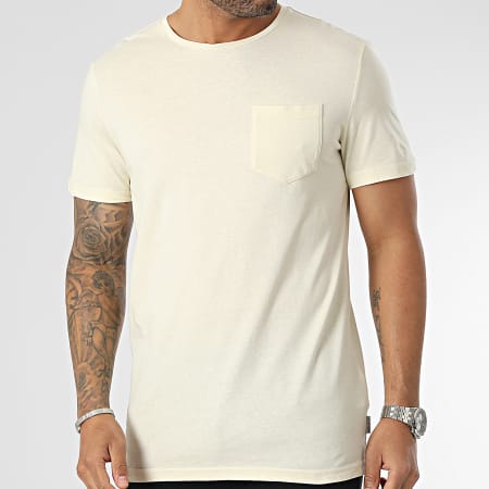 Blend - Camiseta de bolsillo 20715011 Amarillo claro