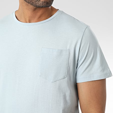 Blend - Camiseta de bolsillo azul cielo