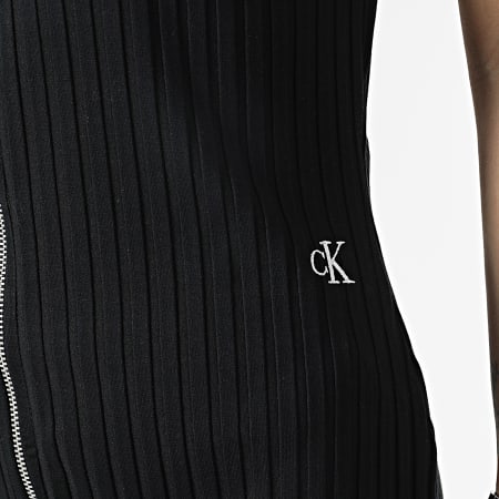 Calvin Klein - Vestido de tirantes para mujer 0745 Negro