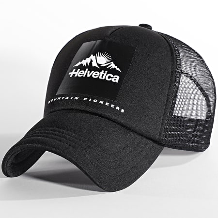 Helvetica - Minos Trucker Cap Negro