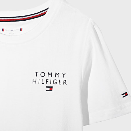 Tommy Hilfiger - Ensemble Tee Shirt Et Short Jogging Enfant 0494 Blanc Noir