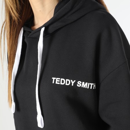 Teddy Smith - Sweat Capuche Femme Required Noir