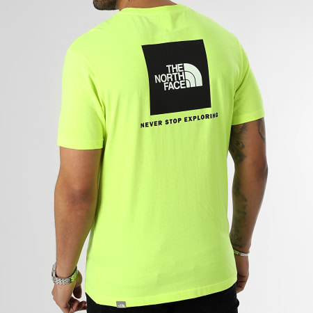 The North Face - Caja Roja A2TX2 Amarillo Fluo Camiseta