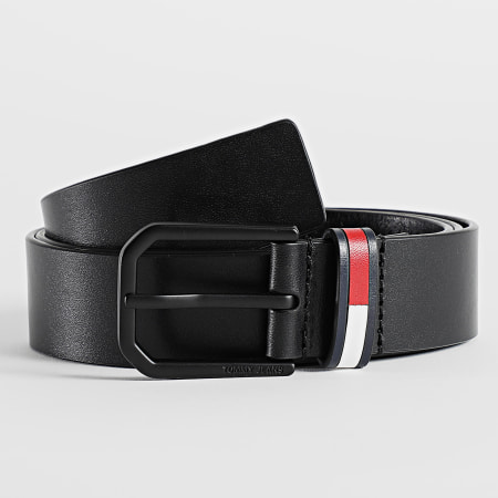 Tommy Jeans - Ceinture Elevated Flag Leather 8570 Noir