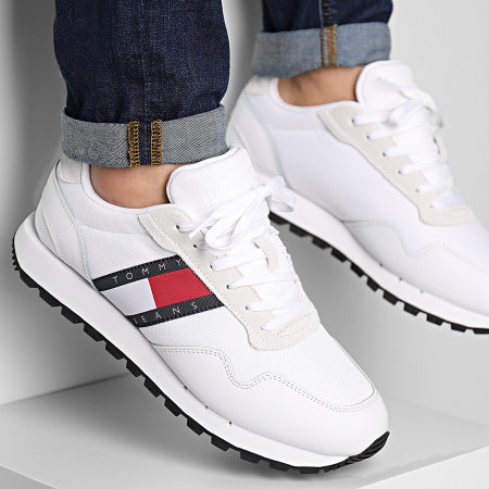 Tommy Jeans - Sneakers Retro Runner Essential 1081 Bianco