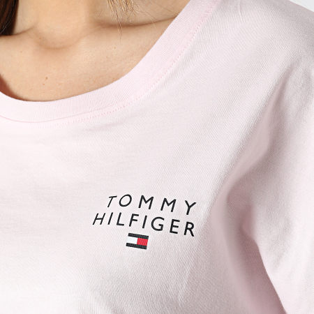Tommy Hilfiger - Ensemble Tee Shirt Et Short D'Intérieur Femme 4590 Rose