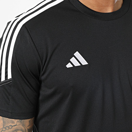 Adidas Sportswear - Tiro 23 Gestreept T-shirt HS9531 Zwart