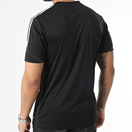 Adidas Sportswear - Tiro 23 Gestreept T-shirt HS9531 Zwart