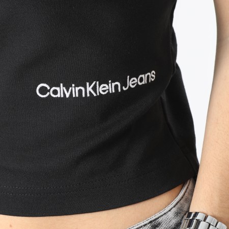 Calvin Klein - Top Crop Femme 0788 Noir
