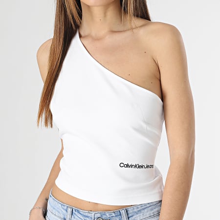 Calvin Klein - Crop Top Mujer 0788 Blanco