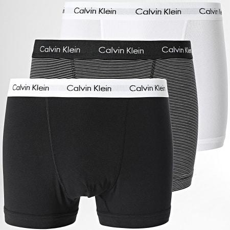 Calvin Klein - Set di 3 boxer bianco nero U2662G