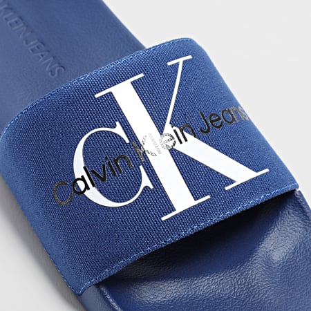 Calvin Klein - Claquettes Slide Monogram 0061 Rich Navy