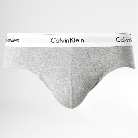 Calvin Klein - Set di 3 slip NB2379A Nero Bianco Grigio Heather