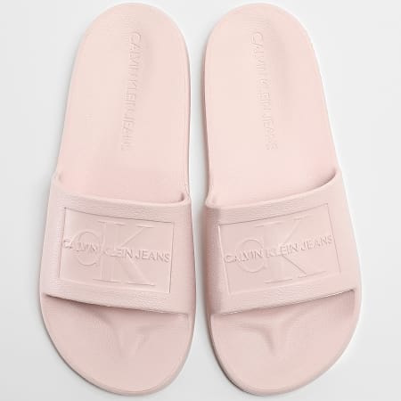 Calvin klein christie blush jelly slides discount
