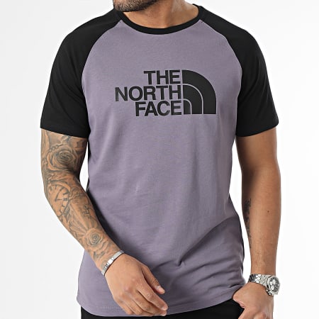 The North Face - Tee Shirt Raglan Easy A37FV Lila Nero