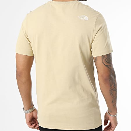 The North Face - Cúpula Woodcut A827H Camiseta Beige