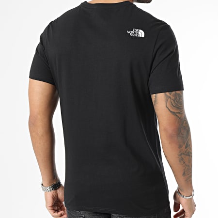 The North Face - Camiseta negra Mountain Line A7X1N