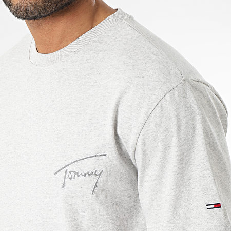 Tommy Jeans - Classic Signature 6240 Camiseta gris jaspeada