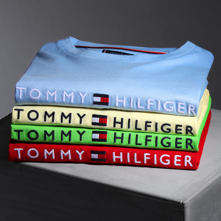 Tommy Hilfiger - Tee Shirt Tommy Logo 1797 Bleu Clair