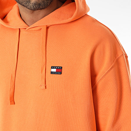 Tommy Jeans - Sweat Capuche Relaxed XS Badge Orange