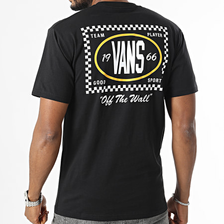 Vans - Camiseta Team Player Checkboard 0003N Negra