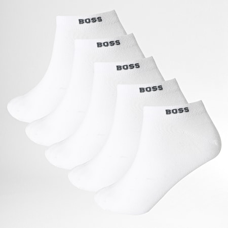 BOSS - Lot De 5 Paires De Chaussettes Uni 3197 Blanc