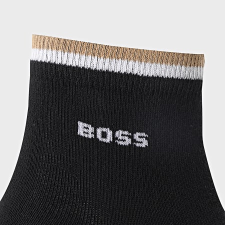 BOSS - 2 paia di calzini a righe 1195 nero
