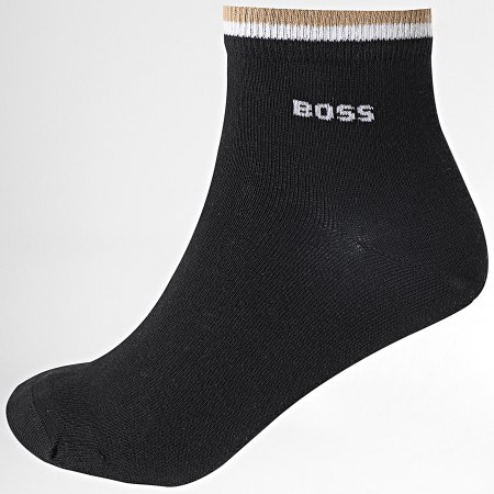 BOSS - 2 paia di calzini a righe 1195 nero