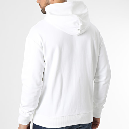 Calvin Klein - Sweat Zippé Capuche Cotton Comfort 1112 Blanc