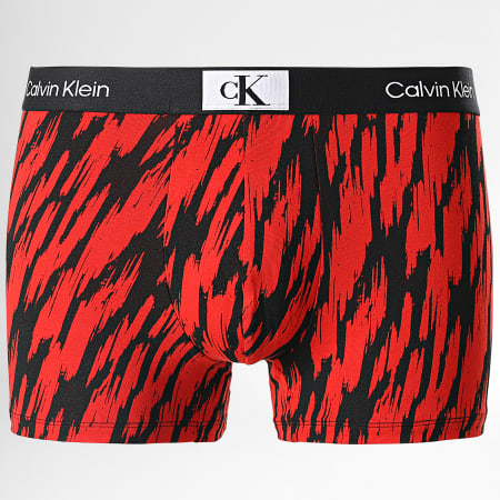 Calvin Klein - Juego de 3 calzoncillos bóxer NB3528A Negro Rojo