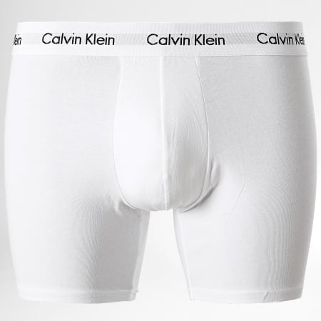 Calvin Klein - Lot De 3 Boxers NB1770A Blanc Gris Chiné Bleu