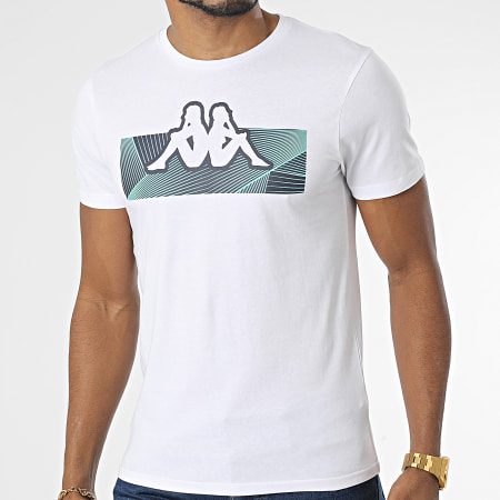 Kappa - Camiseta Eryx Graphik 381H1DW Blanca