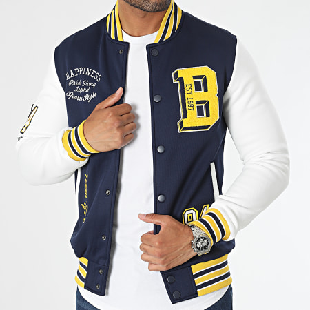 MTX Veste Teddy Bleu Marine Blanc Ryses