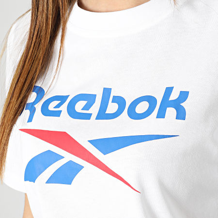 Reebok - Tee Shirt Femme HT6203 Blanc